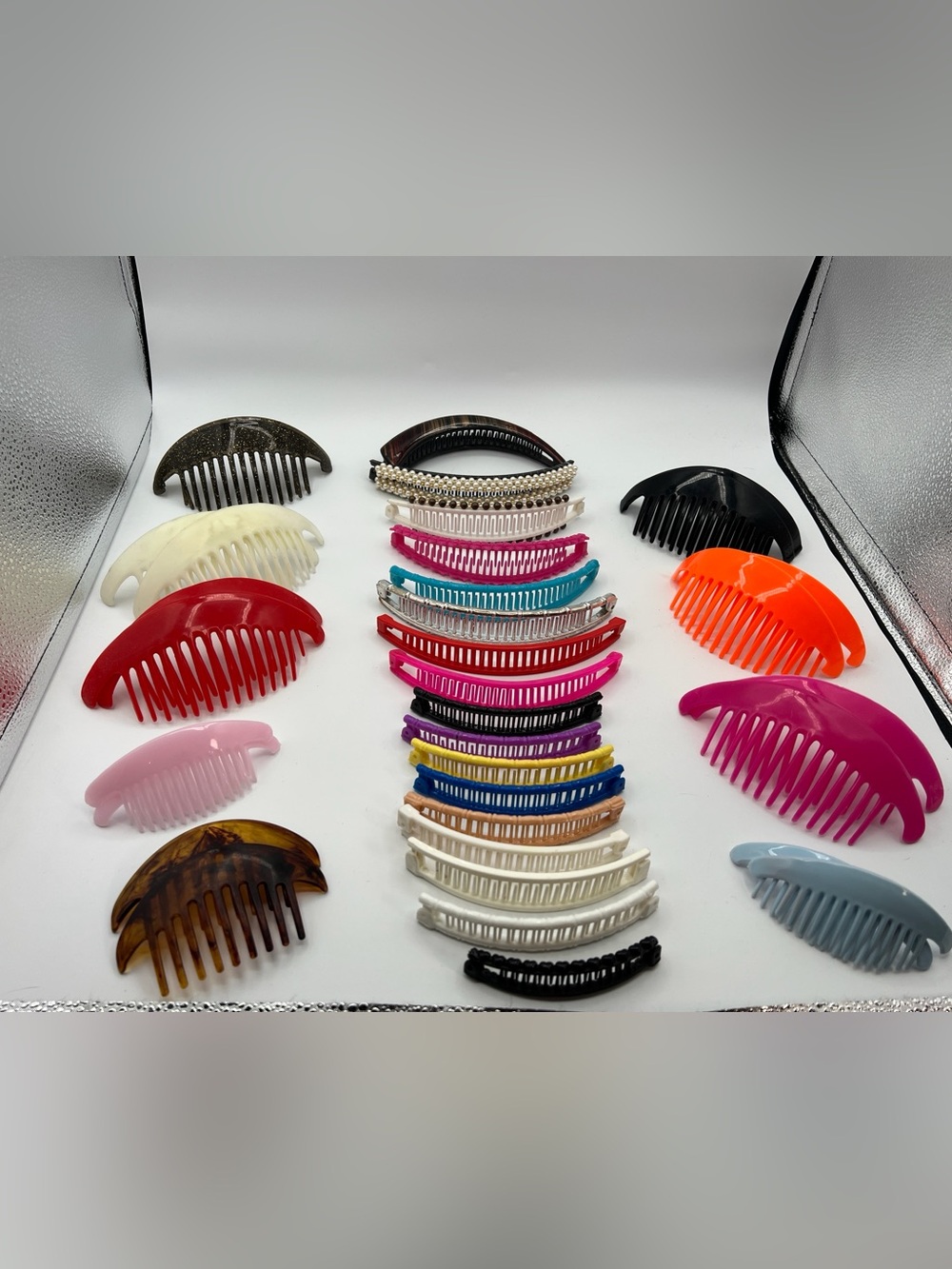Colorful Vintage Assorted Hair Accessories Lot